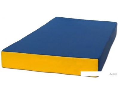 Cпортивный мат КМС №1 100x50x10 (синий/желтый)
