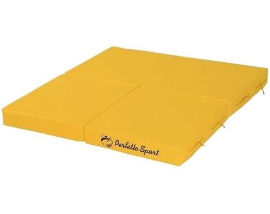 Cпортивный мат Perfetto Sport №11 складной 100x100x10 (желтый)