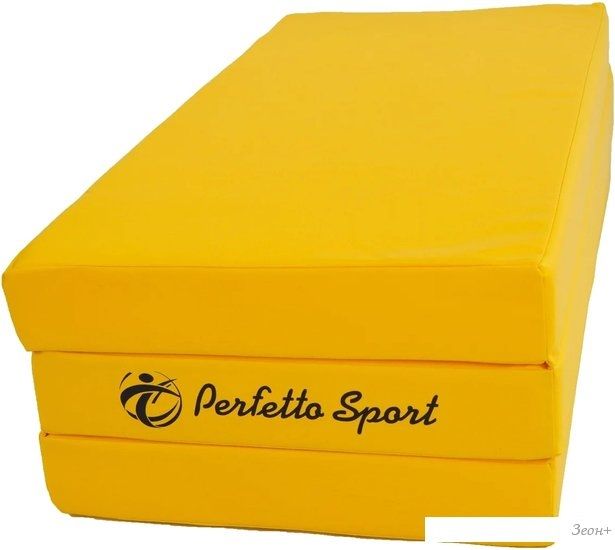 Cпортивный мат Perfetto Sport №4 складной 150x100x10 (желтый)