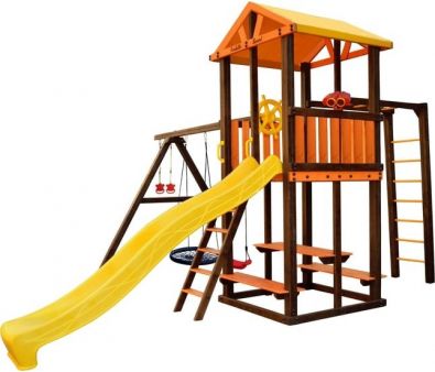 Игровой комплекс Perfetto Sport Bari-6 (качели лодочка, паутина)
