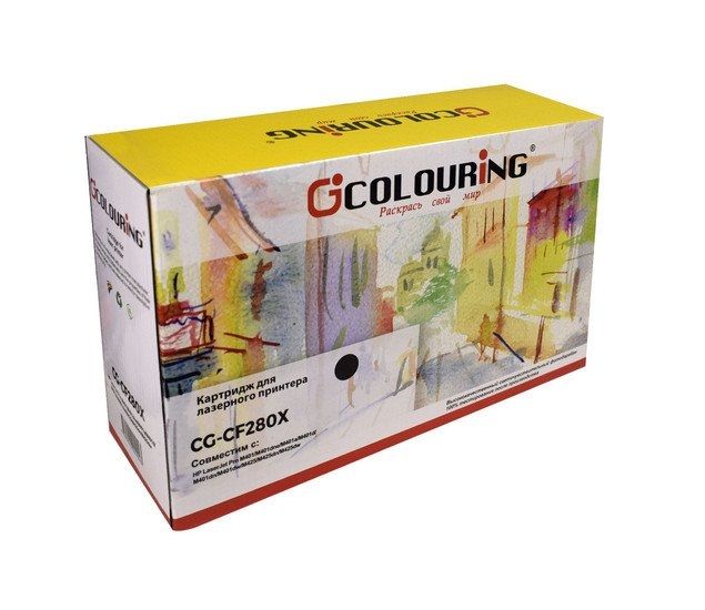 Картридж Colouring CG-CF280X (аналог HP 80X (CF280X))