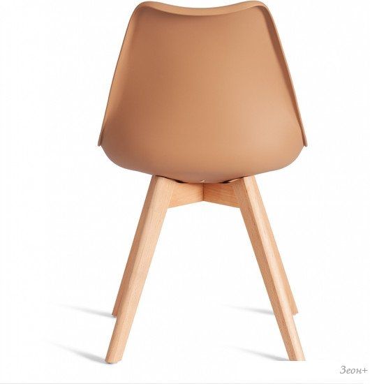 Стул TetChair Tulip дерево/пластик/экокожа (бежевый)