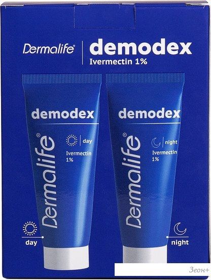 Подарочный набор Dermalife Demodex Гель дневной+Крем ночной (75 мл+75 мл)
