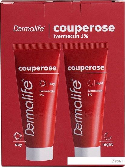 Подарочный набор Dermalife Couperose Гель дневной+Крем ночной (75 мл+75 мл)