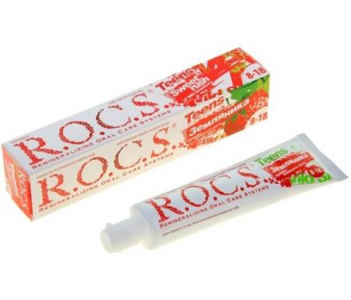Зубная паста R.O.C.S Teens Аромат знойного лета. Земляника 74 г