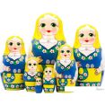 Развивающая игра Брестская Матрешка В шведском народном костюме (набор 7 шт)