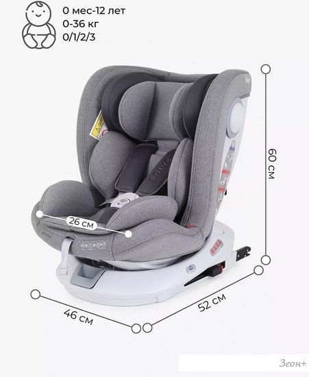 Детское автокресло Rant Drive Isofix Active Line LB619 (серый)
