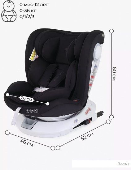 Детское автокресло Rant Drive Isofix Active Line LB619 (черный)