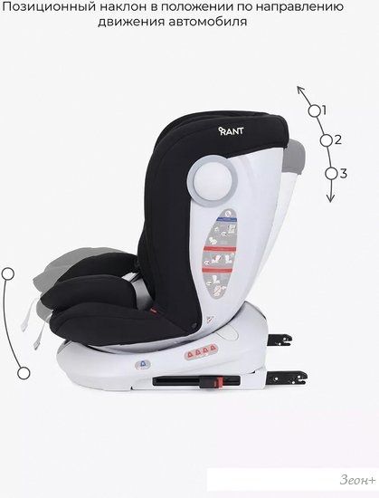 Детское автокресло Rant Drive Isofix Active Line LB619 (черный)