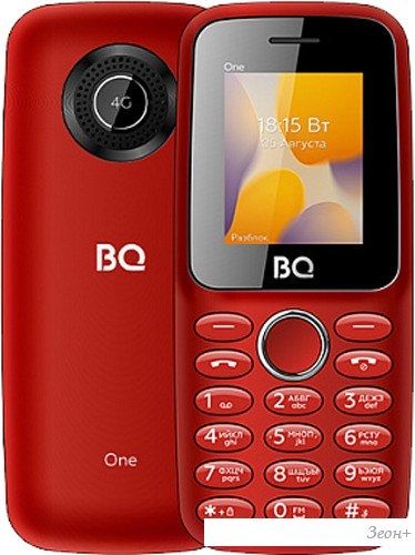 Кнопочный телефон BQ-Mobile BQ-1800L One (красный)
