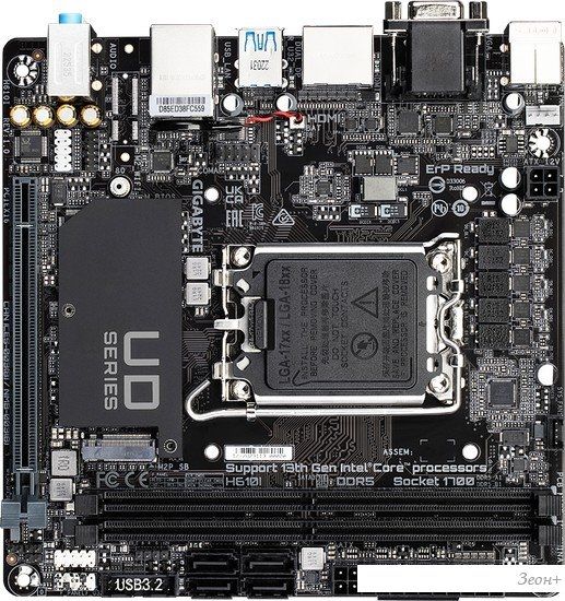 Материнская плата Gigabyte H610I (rev. 1.0)