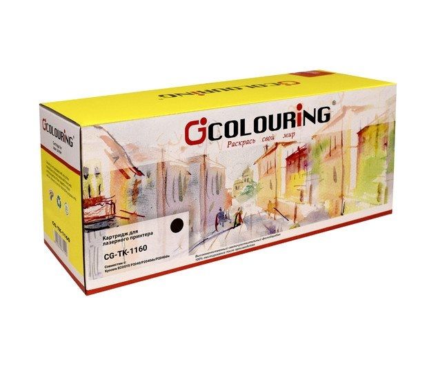 Картридж Colouring CG-TK-1160 (аналог Kyocera TK-1160 1T02RY0NL0)