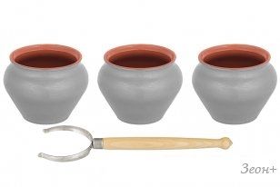 Набор горшочков Elan Gallery TerraCotta 570103