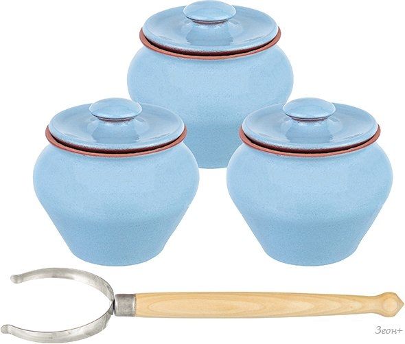 Набор горшочков Elan Gallery TerraCotta 570100