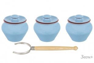 Набор горшочков Elan Gallery TerraCotta 570100
