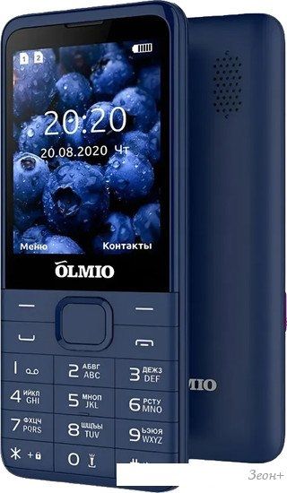 Кнопочный телефон Olmio E29 (синий)
