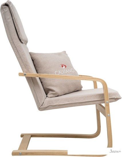Интерьерное кресло Calviano Soft 1 (светло-бежевый)