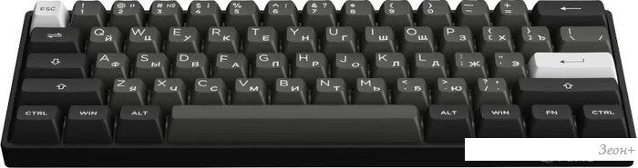 Клавиатура Akko 3061S Black & Sliver (Akko Cream Yellow V3 Pro)
