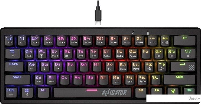 Клавиатура Defender Alligator GK-315 (черный)