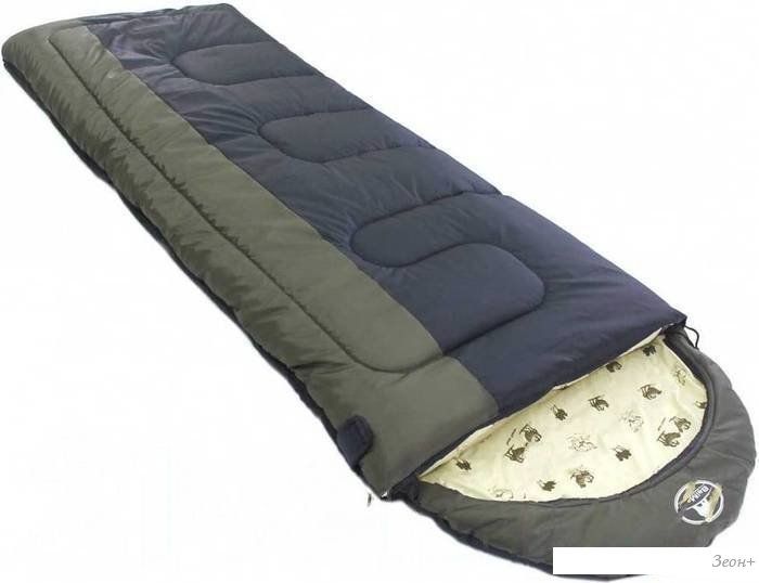 Спальный мешок BalMax Аляска Camping Plus Series -10 (правая молния, хаки)