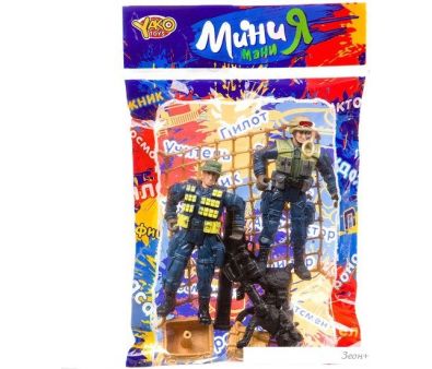 Набор фигурок Yako Toys Мини МаниЯ Военный с 2 солдатиками и собакой К93738
