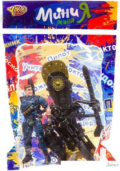 Набор фигурок Yako Toys Мини МаниЯ Полицейский с собакой К93736