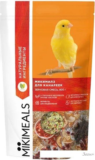 Корм для птиц Mikimeals для канареек 800 г