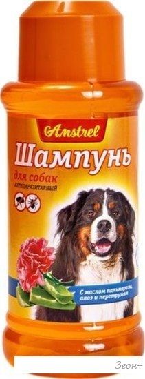 Шампунь Amstrel для собак с маслом пальмарозы, алоэ и экстрактом пиретрума 120мл