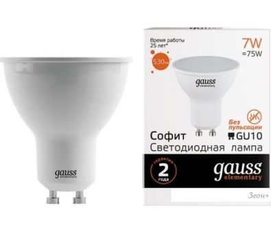   Gauss LED MR16 GU10 7  3000  13617