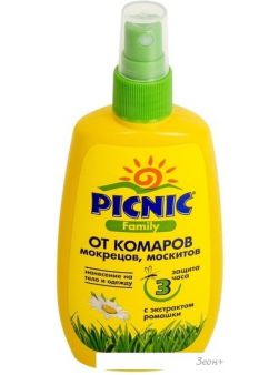 Спрей от насекомых Picnic Family 120 мл
