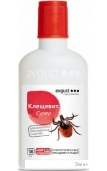 Средство от насекомых Avgust Клещевит Супер (100 мл)