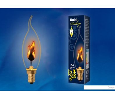  Uniel IL-N-CW35-3/RED-FLAME/E14/CL UL-00002982