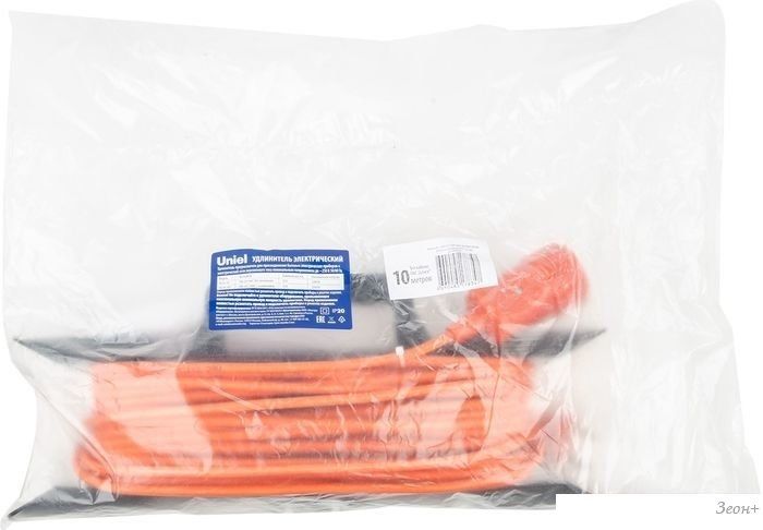 Удлинитель Uniel YX10-101 /UCK-1N/2x1,00/10M/F ORANGE UL-00010799