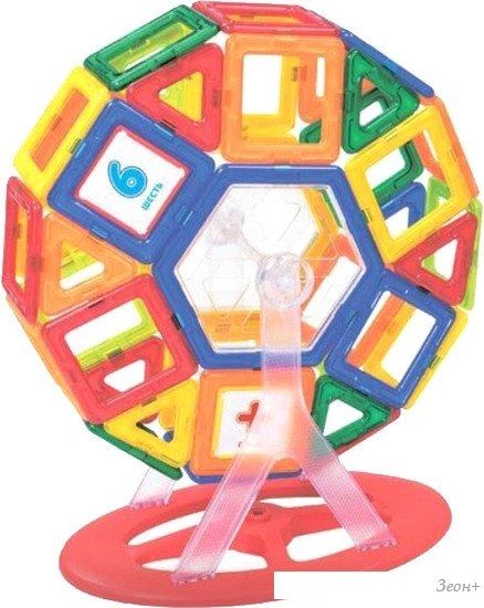 Магнитный конструктор BRAUBERG Kids Magnetic Mega Blocks-79 663848