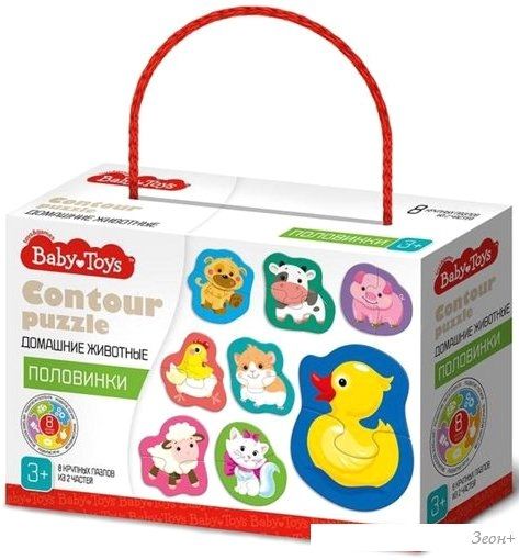 Мозаика/пазл Baby Toys Половинки Домашние животные 04120