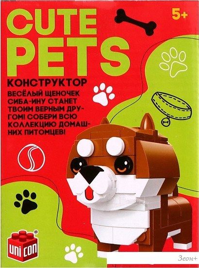Конструктор Unicon Cute pets 9278945 Сиба-Ину