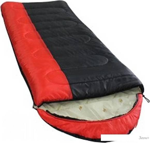 Спальный мешок BalMax Аляска Camping Plus Series -5 (правая молния, красный/черный)