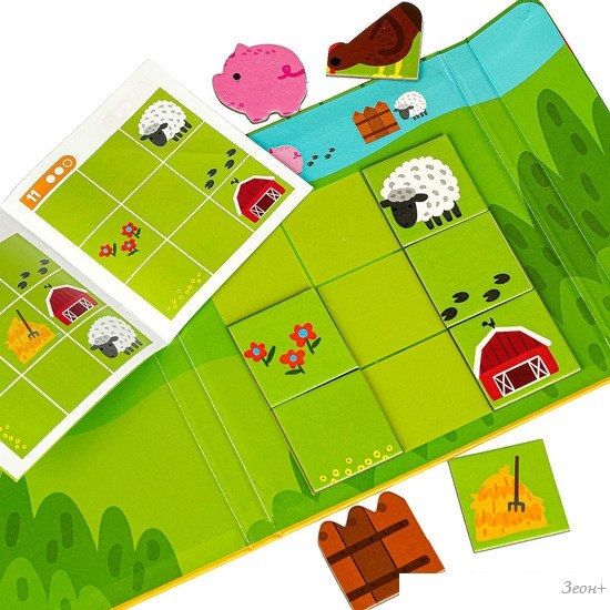 Развивающая игра Bondibon Магнитный пазл. Малыши думают ВВ4560