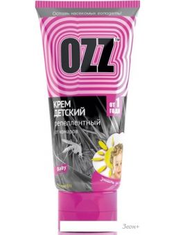 Крем от насекомых Ozz Baby от 1 года репеллентный (50 мл)