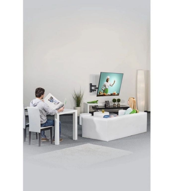 Кронштейн для телевизора Hama 00220824 черный 37"-90" макс.25кг настенный поворот и наклон