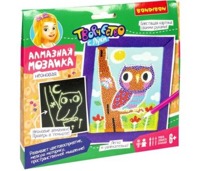 Алмазная мозаика Bondibon Совушка ВВ5349