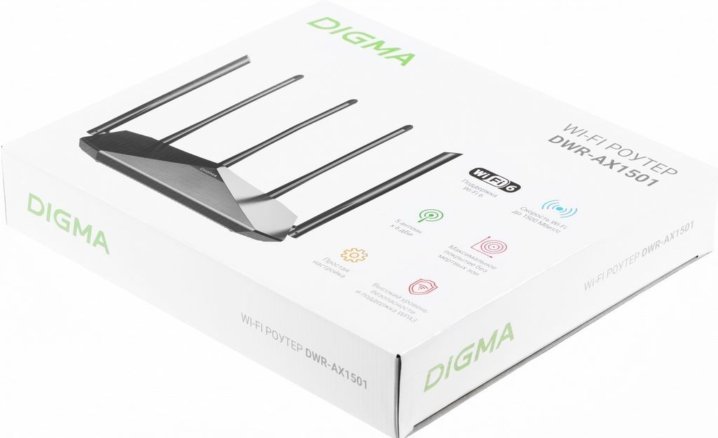 Wi-Fi роутер Digma DWR-AX1501