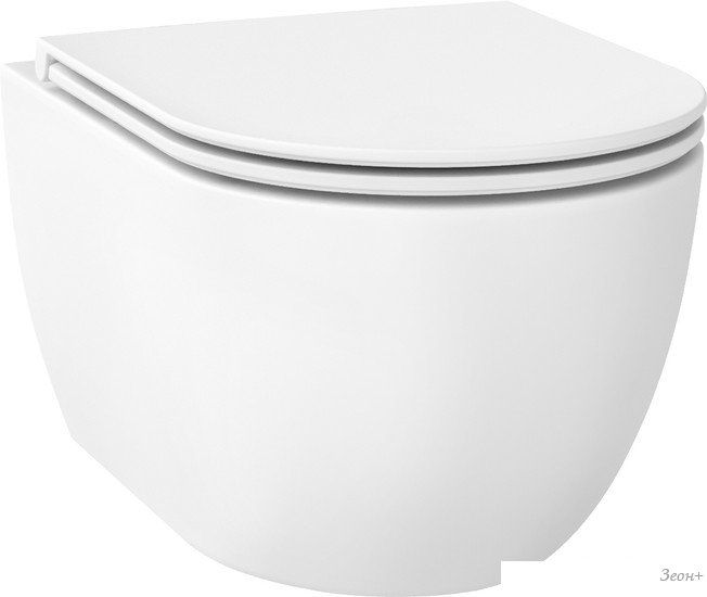 Унитаз подвесной Wellsee Chalice Perfection RimFree 182608001 (чаша, пневмокрышка, матовый белый)