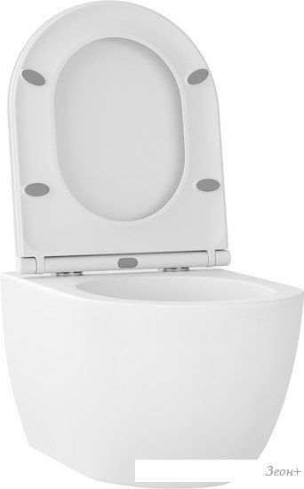 Унитаз подвесной Wellsee Chalice Perfection RimFree 182608001 (чаша, пневмокрышка, матовый белый)
