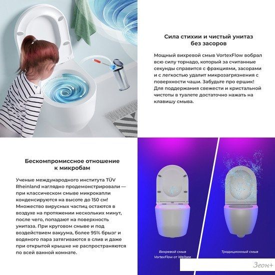 Унитаз подвесной Wellsee Croquis RimFree 182611001 (чаша, пневмокрышка, глянцевый белый)