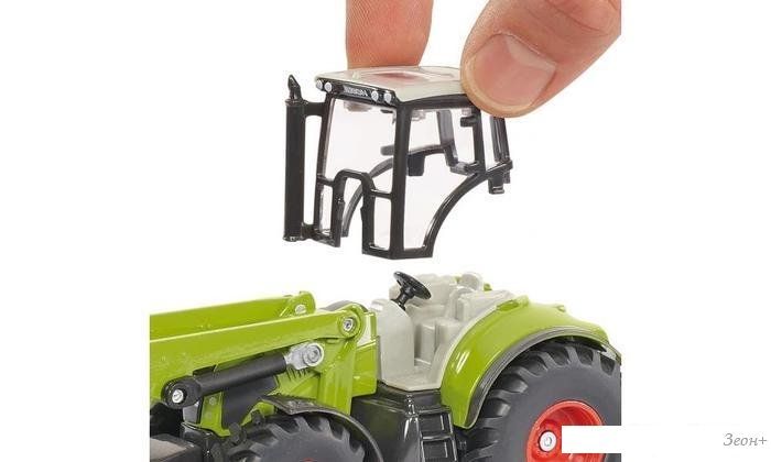 Трактор Siku Claas Axion 850 с погрузчиком и самосвалом 1949