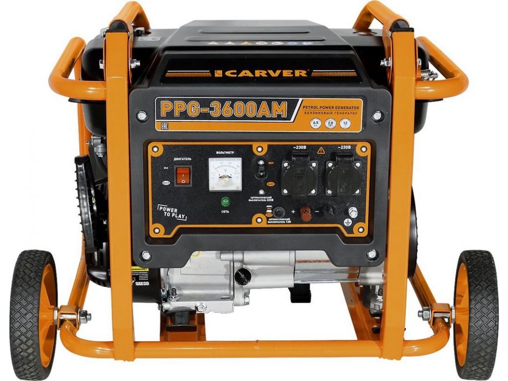 Бензиновый генератор Carver PPG-3600AM