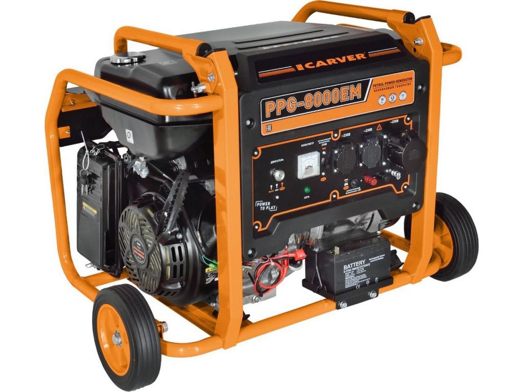 Бензиновый генератор Carver PPG-8000EM