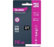   Olmio microSDHC 16GB Class 10 UHS-I