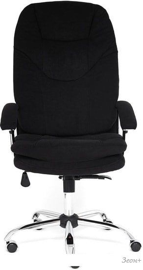 Кресло TetChair Softy LUX (флок, черный)